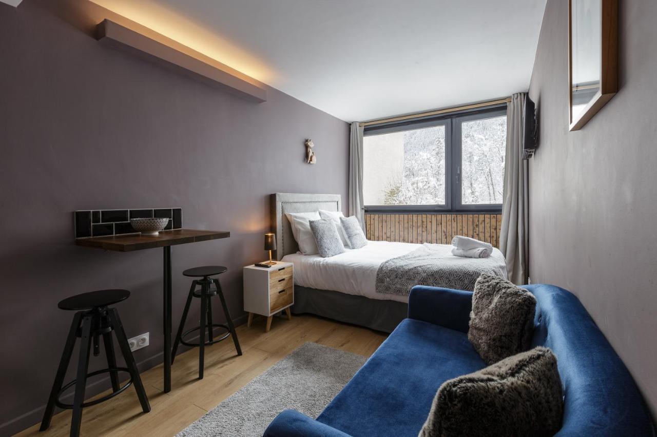 Beautiful Mountain View Studio By The Lake Chamonix Exterior photo